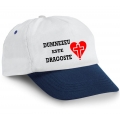 Sapca doua culori(bleumarin-alb),Dumnezeu este dragoste